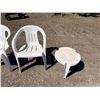 Image 4 : PATIO CHAIRS AND TABLES - FOUR CHAIRS AND TWO SIDE TABLES