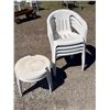 Image 7 : PATIO CHAIRS AND TABLES - FOUR CHAIRS AND TWO SIDE TABLES