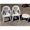 Image 1 : PATIO CHAIRS AND SMALL TABLE - TWO CHAIRS AND SMALL SIDE TABLE