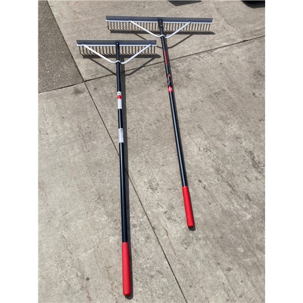 PROFESSIONAL-GRADE RAZOR-BACK LANDSCAPE RAKES