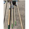 Image 7 : LAWN CARE LOT: RAKES, SHOVELS, AND DUSTPAN
