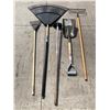 Image 1 : LAWN CARE LOT: RAKES, SHOVELS, AND HOE