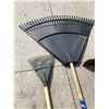 Image 2 : LAWN CARE LOT: RAKES, SHOVELS, AND HOE