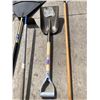 Image 4 : LAWN CARE LOT: RAKES, SHOVELS, AND HOE