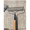 Image 5 : LAWN CARE LOT: RAKES, SHOVELS, AND HOE