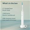 Image 3 : Philips Sonicare 2100 Power Toothbrush, Rechargeable Electric Toothbrush