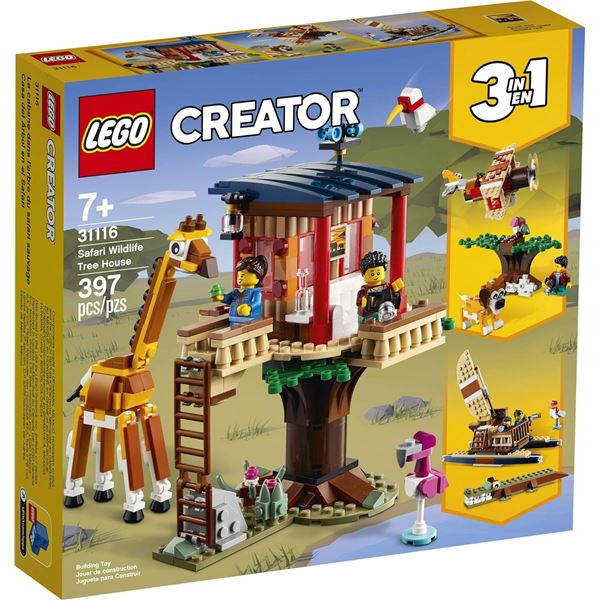 LEGO Creator 3in1 Safari Wildlife Tree House 31116 Building Kit