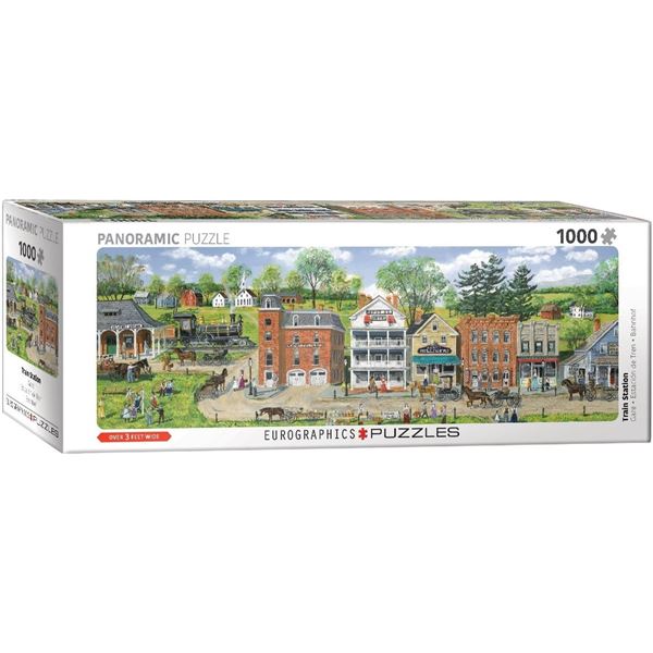Eurographics Panoramic Train Station Puzzle (1000 Pieces)