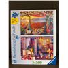 Image 1 : Ravensburger  2 x 500 Piece Puzzles - "Cozy Cabana