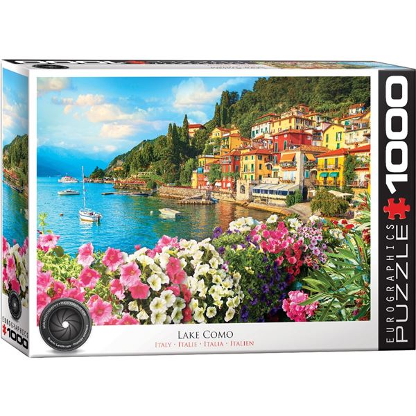 Lake Como 1000-Piece Puzzle & Pizza Night Package