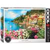 Image 1 : Lake Como 1000-Piece Puzzle & Pizza Night Package
