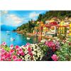 Image 2 : Lake Como 1000-Piece Puzzle & Pizza Night Package