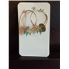 Image 1 : Sterling Silver & Gemstone Hoop Earrings