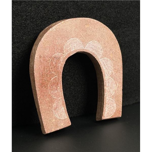 Native American Catlinite Pipestone Horseshoe