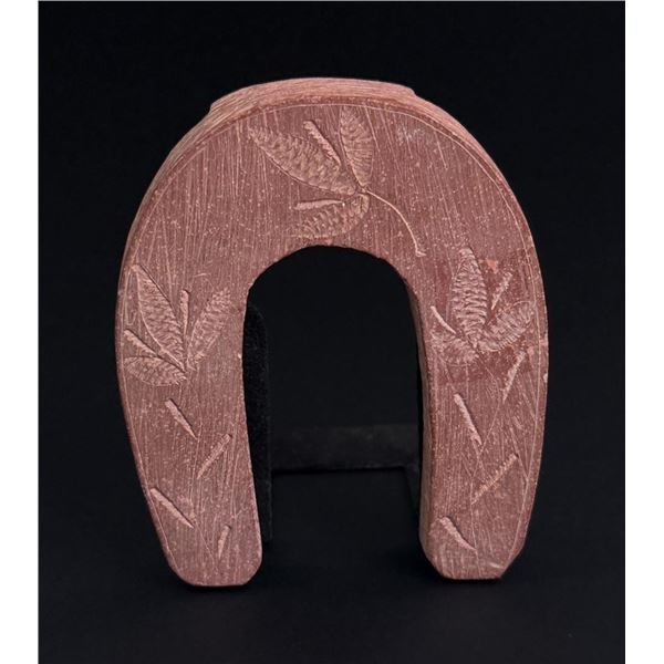 Native American Catlinite Pipestone Horseshoe