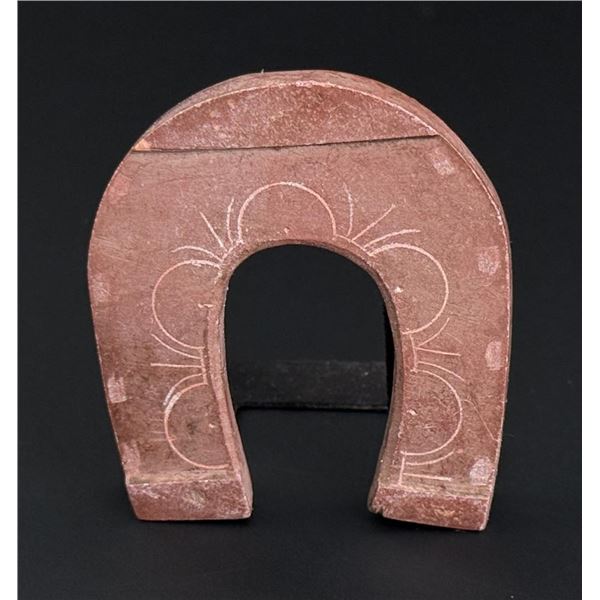 Native American Catlinite Pipestone Horseshoe