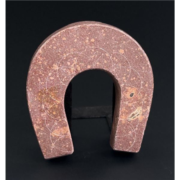 Native American Catlinite Pipestone Horseshoe