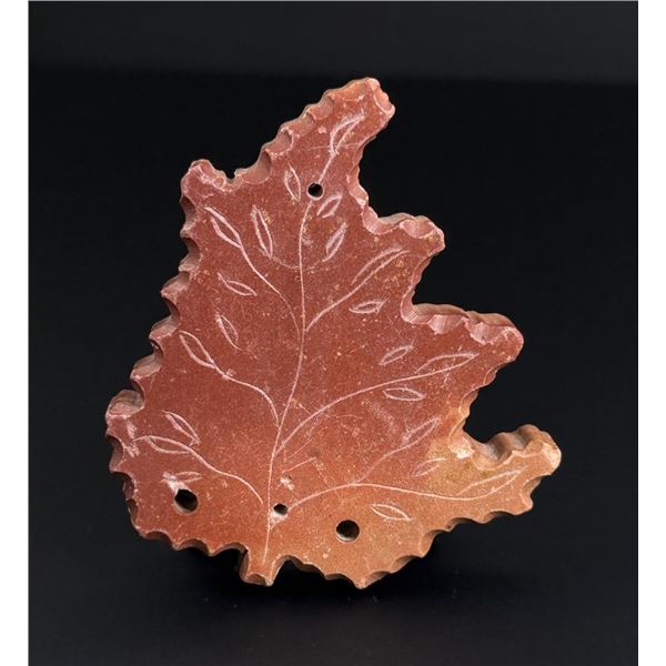 Native American Catlinite Pipestone Leaf