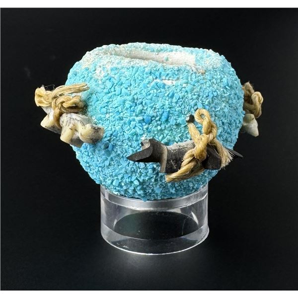 Zuni Indian Turquoise Fetish Pot