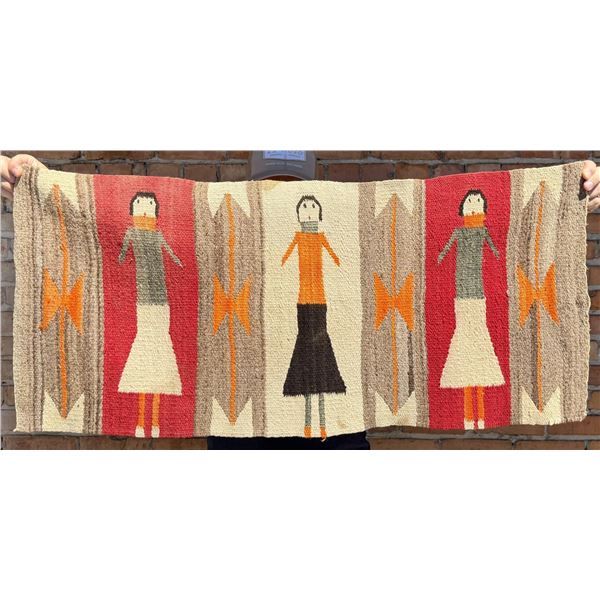 Navajo Indian Yei Yeibichai Dancer Rug