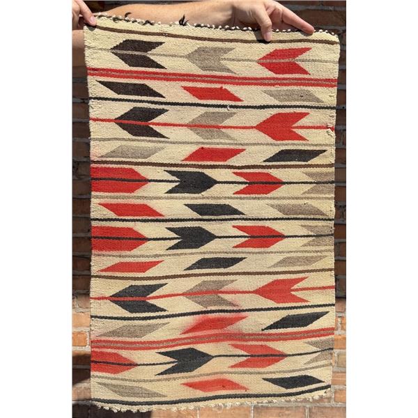 Navajo Indian Ganado Arrow Pattern Saddle Blanket