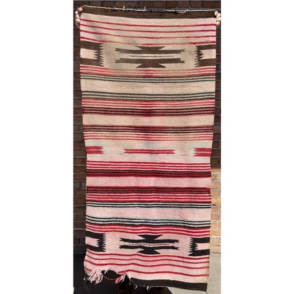 Navajo Indian Ganado Saddle Blanket Rug