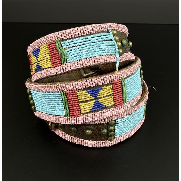 Montana Crow Native American Indian Beaded Belt