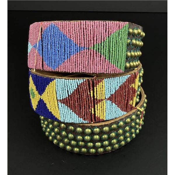 Montana Crow Native American Indian Beaded Belt
