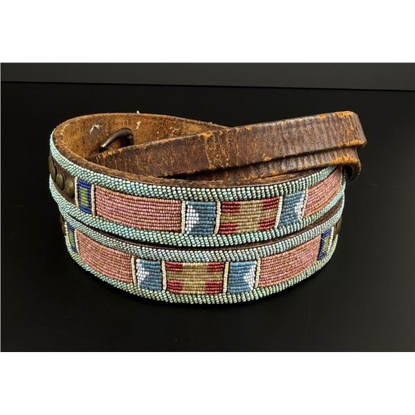 Montana Crow Native American Indian Beaded Belt