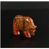 Image 2 : Andres Quandelacy Zuni Carved Amber Bear Fetish