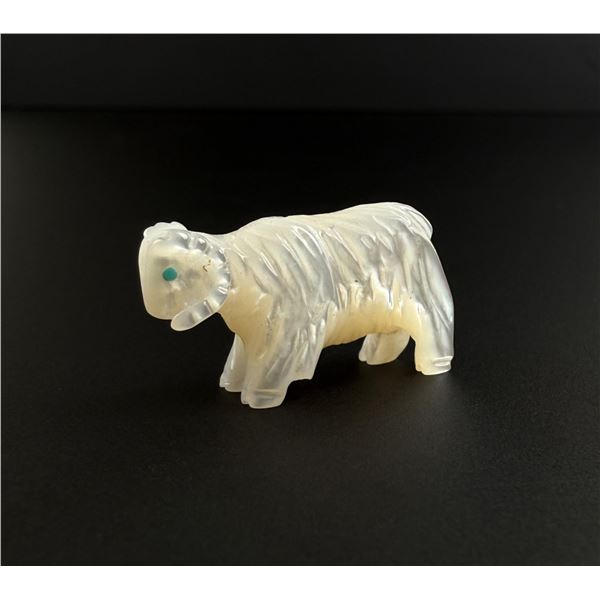 Andres Quandelacy Zuni Carved Ram Fetish
