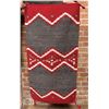 Image 1 : Mexican Navajo Indian Pattern Blanket Rug