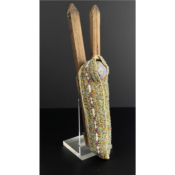 Montana Crow Indian Beaded Miniature Cradleboard