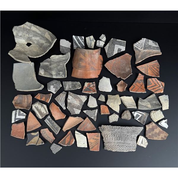 Collection of Ancient Anasazi Pottery Shards