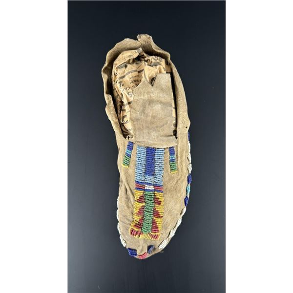 Arapaho Native American Indian Beaded Moccasin