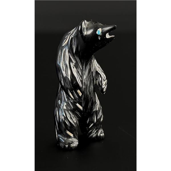 Andres Quandelacy Zuni Carved Bear Fetish