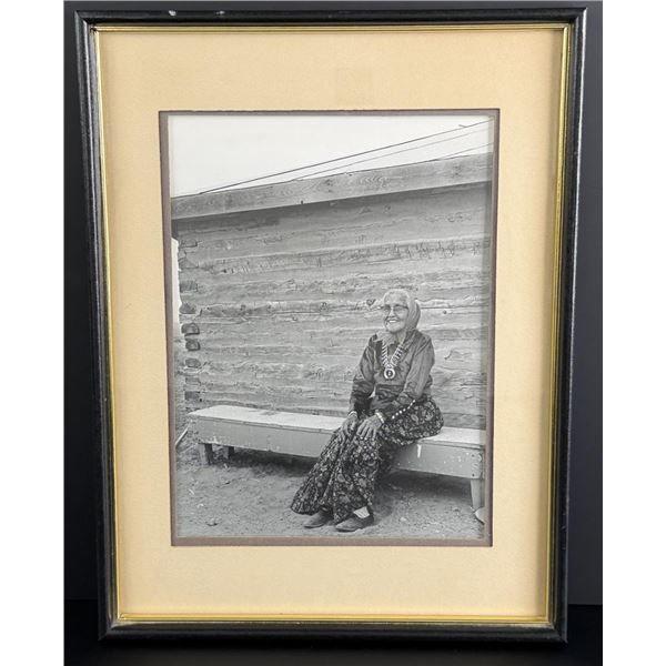 Navajo Indian Woman Wearing Squash Blossom Photo