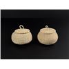 Image 1 : Set of Lidded Palm Baskets