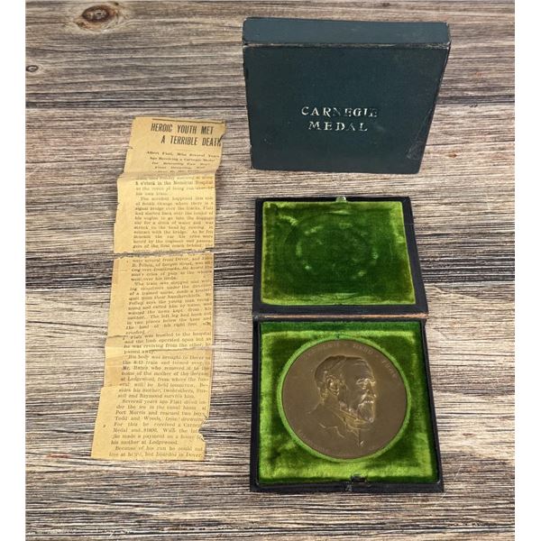 Bronze Carnegie Hero Fund Lifesaving Medal