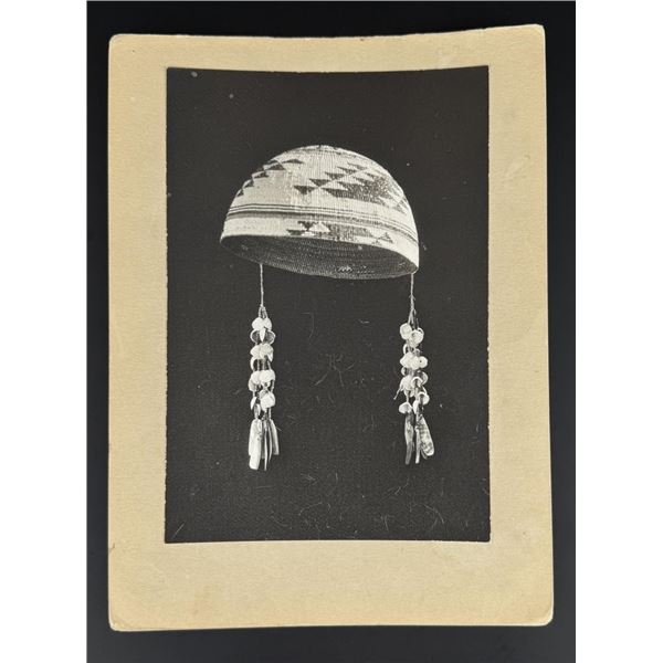 Yurok Indian Womans Basketry Cap Hat Photo