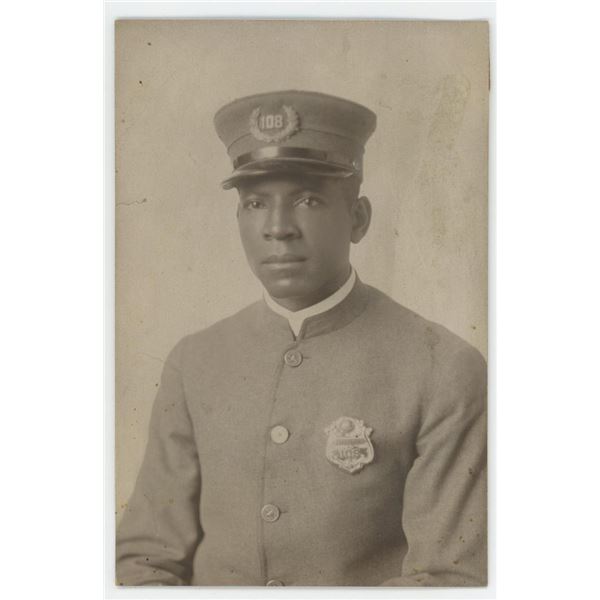 LAPD African American Black Policeman Photo