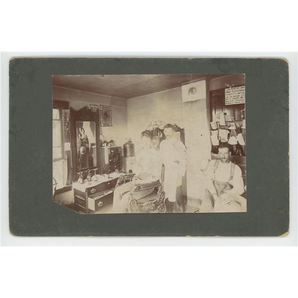 California Identified Barber Shop Cabinet Photo
