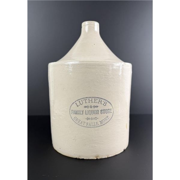 Luther's Family Liquor Great Falls Montana Jug