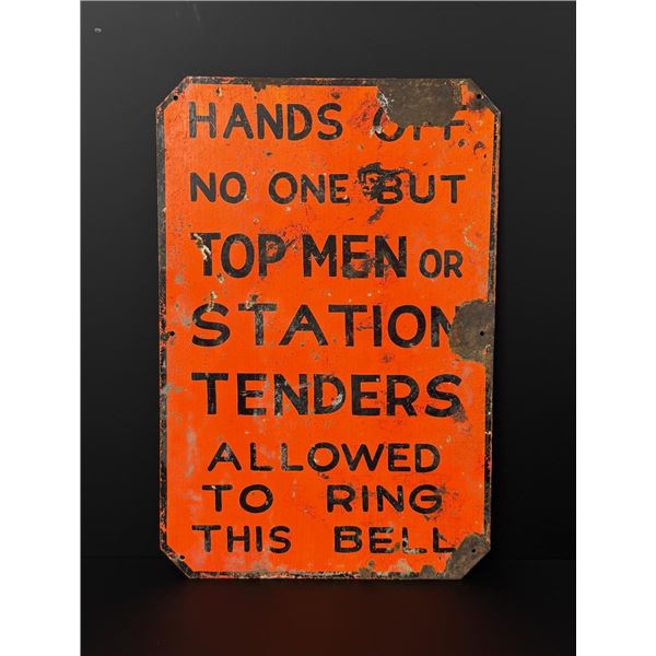 Butte Montana Mine Shaft Bell Sign