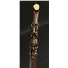 Image 3 : Folk Art Black Forest Walking Stick Cane