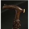 Image 7 : Folk Art Black Forest Walking Stick Cane