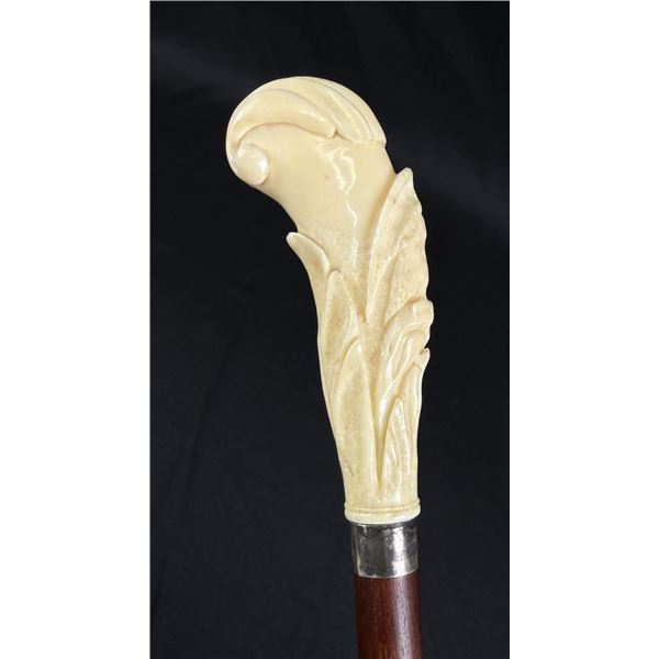 Alaskan Miner Patriotic Ivory Walking Stick Cane