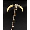 Image 1 : Folk Art Boar Tusk Walking Stick Cane