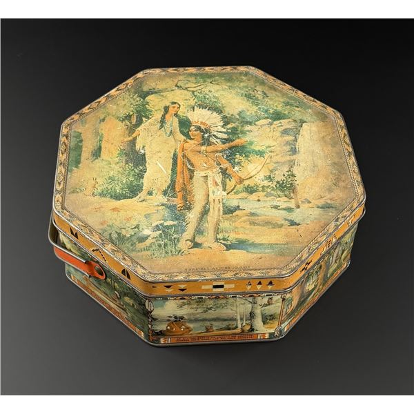 Loose Wiles Biscuit Company Tin Indian Pattern
