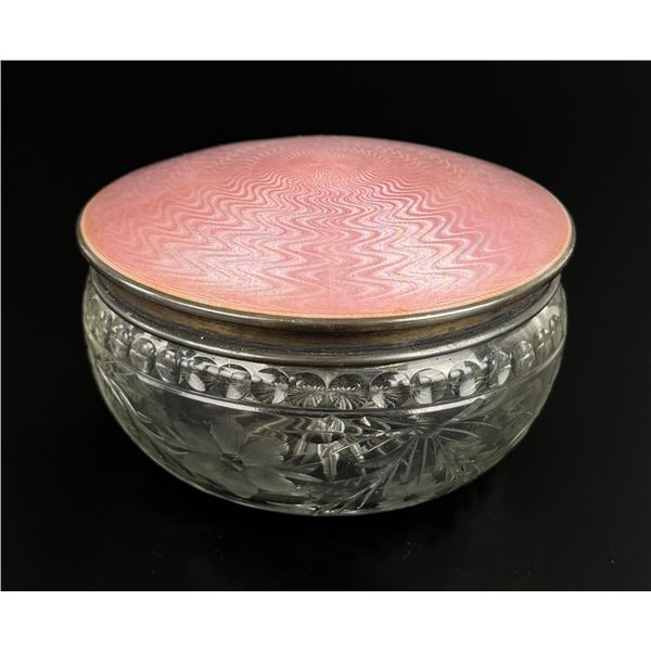Foster & Bailey Guilloche Enamel Sterling Box